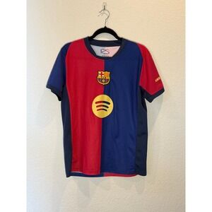 RS Men FC Barcelona Lamine Yamal 19 Jersey Red Blue Small